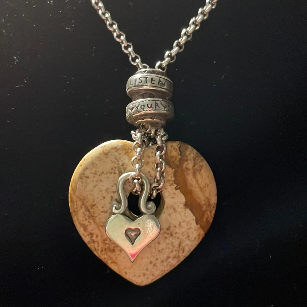 BRIGHTON LISTEN YOUR HEART LONG NECKLACE. - Picture 1 of 6